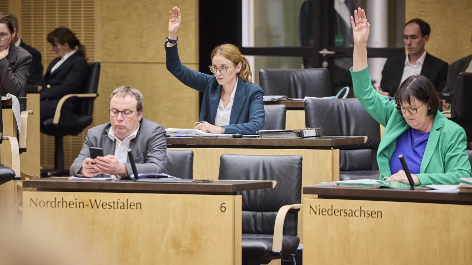 1068. Sitzung des Bundesrates Abstimmung